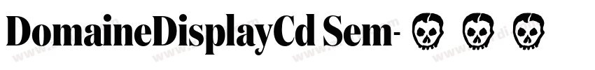 DomaineDisplayCd Sem字体转换